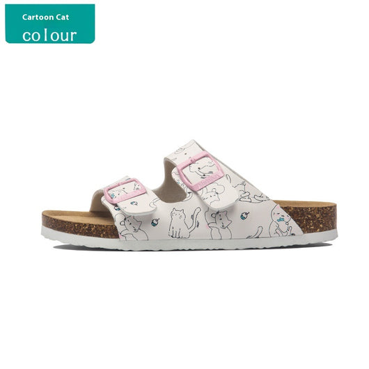 Sandalias Planas de Corcho con Hebilla - Cómodas para Playa y Verano - Image 5