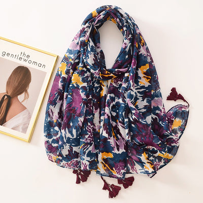 Pañuelo Bohemio con Estampado Geométrico Diamante Multicolor - Image 6