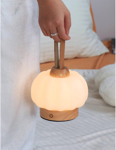Lámpara Decorativa Calabaza Recargable - Luz LED Portátil - Image 4