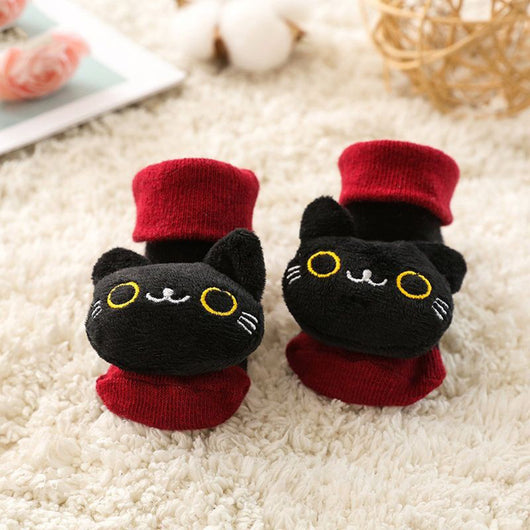 Calcetines Cálidos Antideslizantes para Bebés y Muñecas - Felpa Suave - Image 10