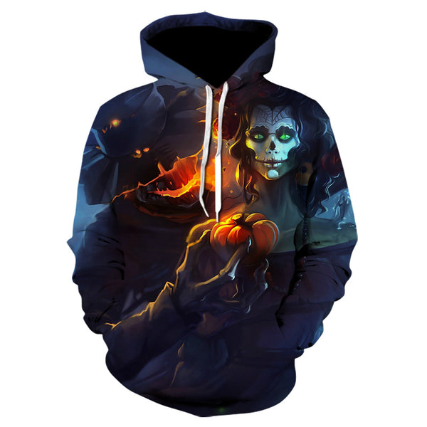 Sudadera Manga Larga Hombre Diseño Jack-o-lantern Halloween