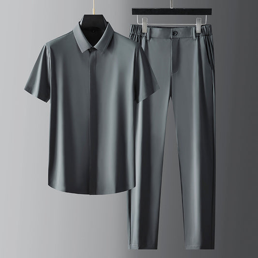 Camisa Ejecutiva de Manga Corta para Hombre - Image 2