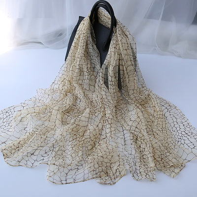 Pañuelo de Seda Decorativo Versátil para Mujer - Image 21