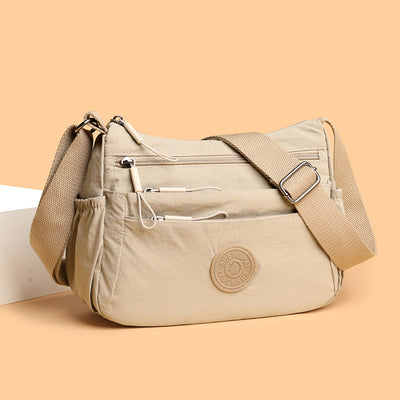 Bolsa Mensajera Casual Ligera Multicompartimento Diseño Simple - Image 2