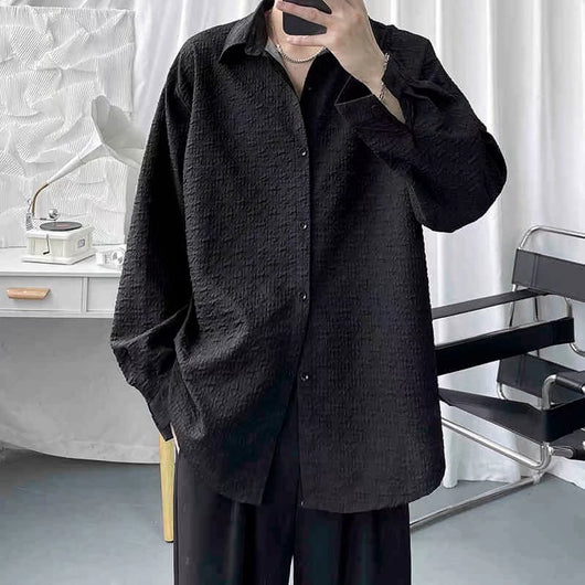 Camisa de Lujo Ligero con Textura Embosada para Hombre - Image 2