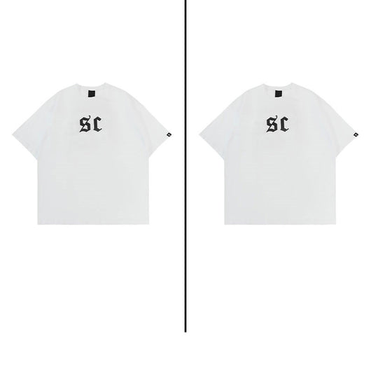 Camiseta Estampada con Letras Estilo Urbano Americano para Hombre - Image 10