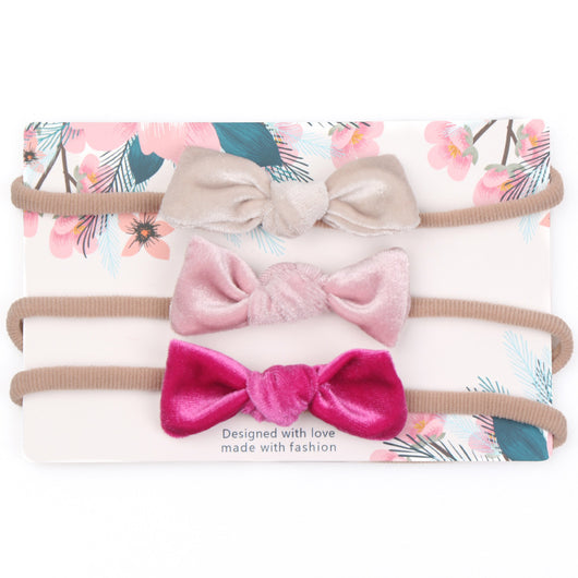 Diadema Elástica sin Costuras con Moño Grande para Bebé - Image 12