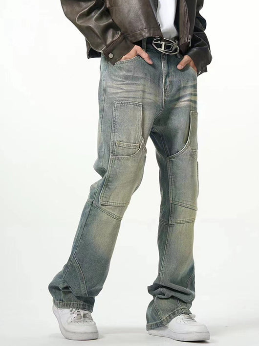Jeans Rectos Holgados con Efecto Desgastado American Street - Image 3