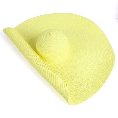 Sombrero de Playa Oversized 25cm de Ala Ancha para Mujer con Protección UV - Image 16
