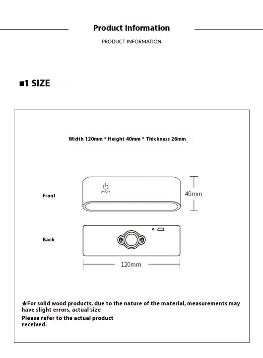 Lámpara de Pared LED Moderna en Madera Maciza sin Instalación - Image 8