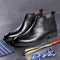 Botas Martin de Cuero para Hombre con Tallado en Relieve - Otoño e Invierno