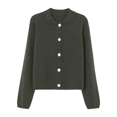 Cardigan Tejido Blanco Cuello Solapa Oversized - Image 7