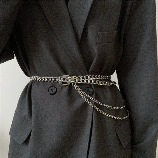 Cinturón Metálico Decorativo para Mujer - Cadena de Cintura Elegante para Jeans y Vestidos - Image 8