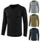 Camiseta Raglan de Manga Larga en Color Sólido para Hombre