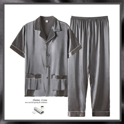 Pijama Corto Ligero para Hombre - Conjunto Cómodo de Verano - Image 6