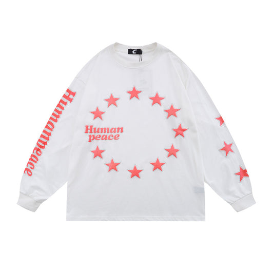 Playera Manga Larga Estrellas Estampado Espuma para Hombre - Image 11