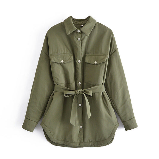 Chaqueta Camisera Entallada Estilo Europeo para Mujer - Image 2
