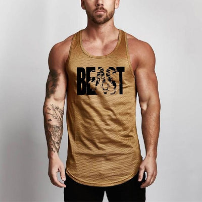 Camiseta Fitness Slim Fit para Hombre - Musculosa Deportiva Mesh - Image 32