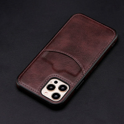 Funda de Cuero para Teléfono y Tarjetas - Diseño Ejecutivo Minimalista - Image 4