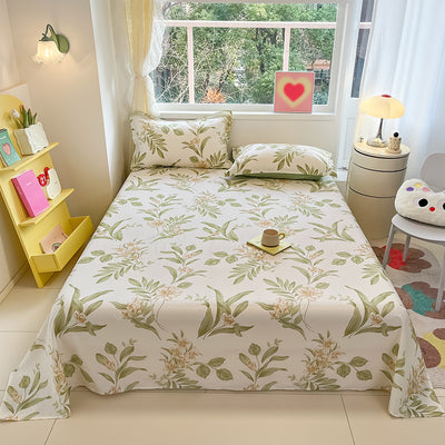 Sábana de Algodón Estampado Floral Ins Style - Image 17