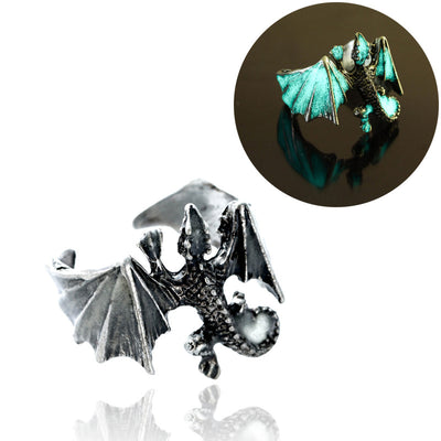 Anillo Lagartija Luminiscente Vintage para Halloween