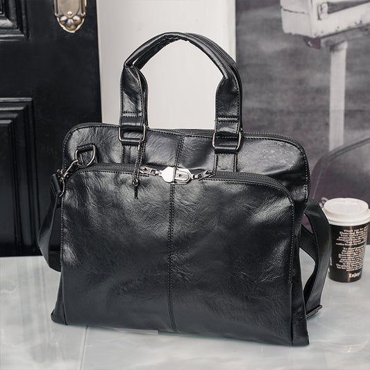 Maletín Mochila Bandolera para Hombre - Bolsa Diagonal Compartimento Laptop