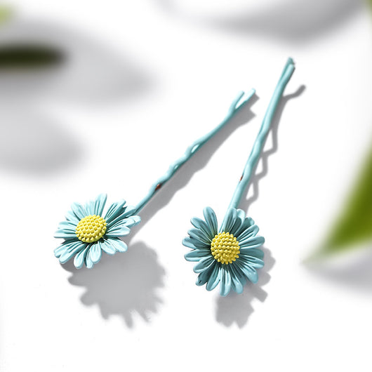 Elegante Pinza para Cabello con Diseño de Margarita - Image 3