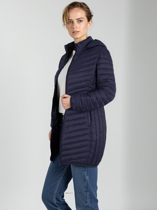 Chaqueta Acolchada de Algodón para Invierno - Colores Sólidos - Image 17