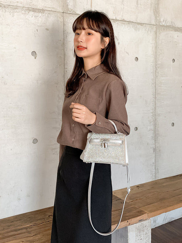 Bolso Bandolera de Primavera con Cristales y Diamantes de Imitación