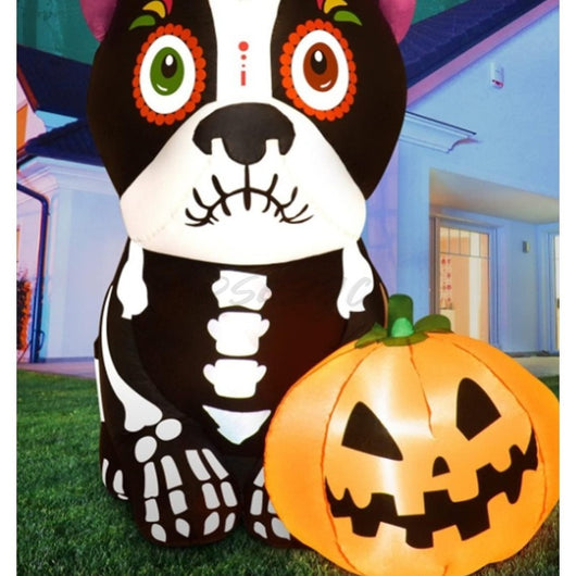 Lámpara Inflable LED Día de Muertos - Decoración Luminiscente con Calavera y Calabaza - Image 13