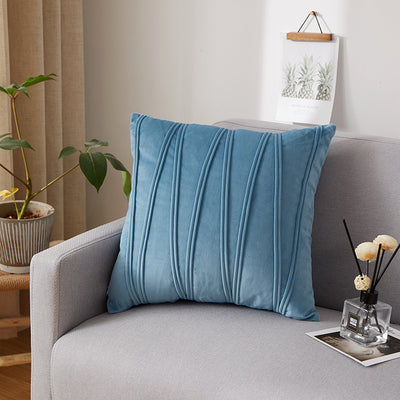 Funda de Almohada Terciopelo Plisada Premium para Sofá y Cabecera - Image 31