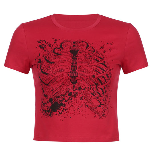 Camiseta Retro Estampado Esternal Manga Larga Estilo Street Hot Girl - Image 8