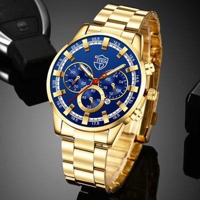 Reloj de Cuarzo Luminoso para Hombre - Elegancia Empresarial - Image 25