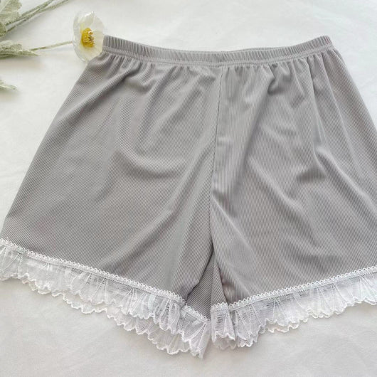 Pantalones de Seguridad Tipo Short con Encaje en Seda Helada para Mujer - Diseño Suelto y Fresco - Image 12