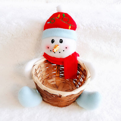 Canasta Decorativa Navideña Santa, Muñeco de Nieve y Reno - Image 9