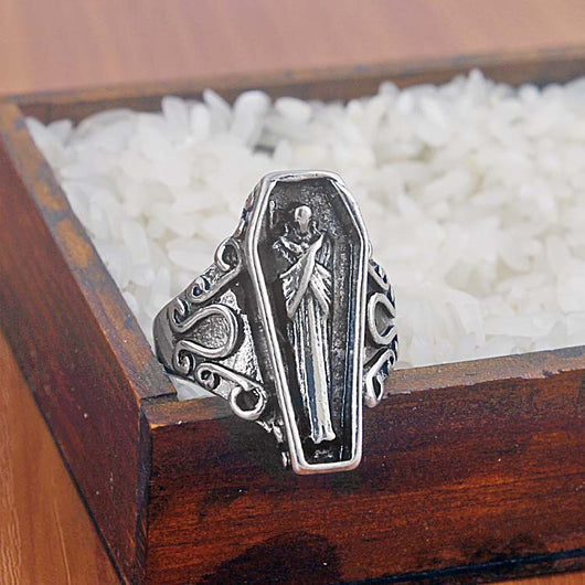 Anillo Vampiro Gótico de Calavera Explosiva - Image 4