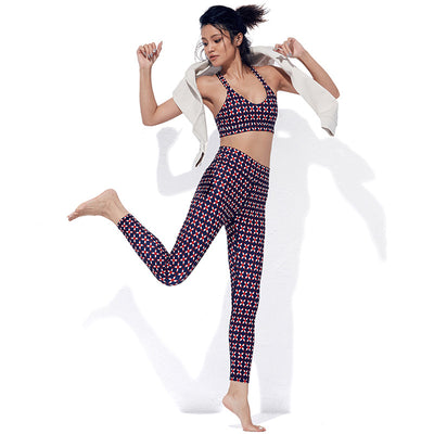 Conjunto Deportivo Yoga Cintura Alta con Estampado y Levantamiento de Glúteos - Image 4