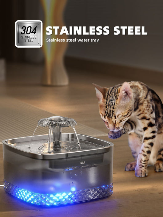 Dispensador Automático de Agua para Gatos en Acero Inoxidable - Image 12