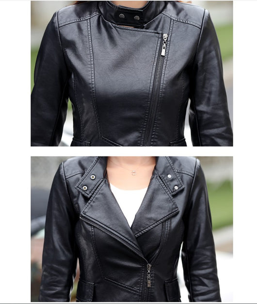 Chaqueta de Invierno Corta PU para Mujer con Forro de Algodón - Image 10