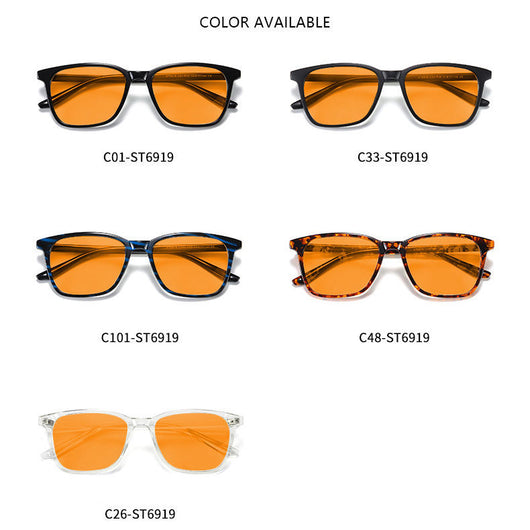 Gafas Anti Luz Azul UV con Estilo - Diseño Naranja Rojo Premium - Image 12