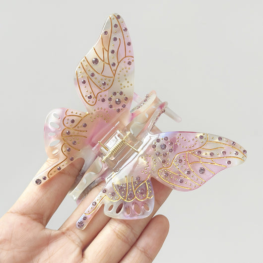 Prendedor de Cabello Mariposa Cristal Luxury Oversized - Image 5
