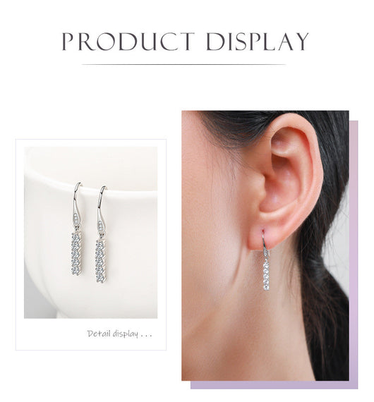 Aretes de Plata 925 con Diamantes Artificiales de Alta Calidad - Image 3