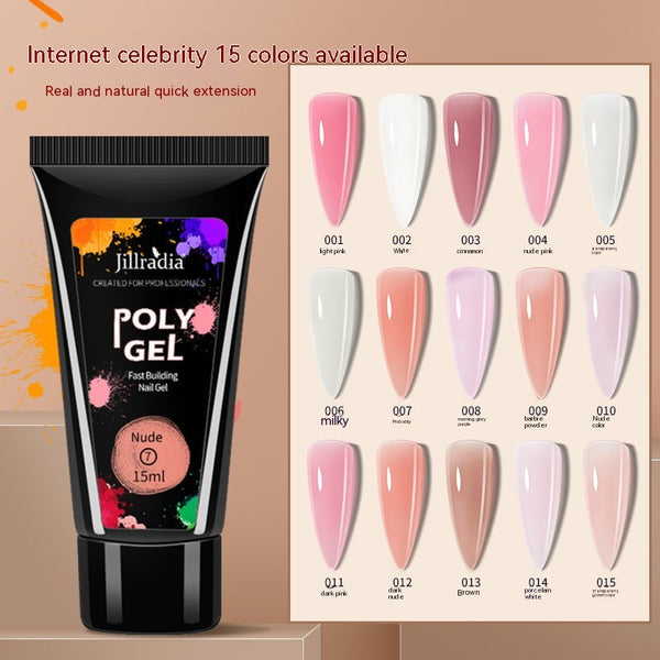 Extensiones de Uñas con Pegamento Cristal UV Beauty