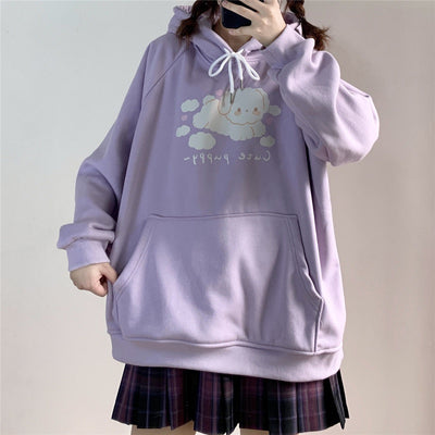 Sudadera Kawaii Estilo Soft Girl con Estampado Anime - Cómoda y Cálida para Chicas - Image 8