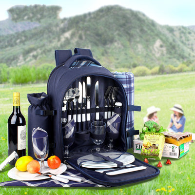 Set Completo de Bolsa Térmica para Picnic con Vajilla Portátil - Image 7