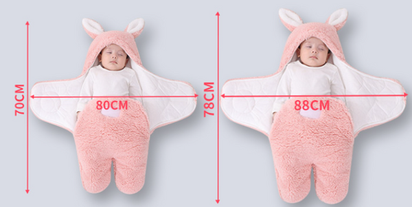 Saco de Dormir Envolvente para Recién Nacido - Manta Térmica Acolchada