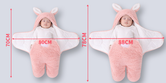 Saco de Dormir Envolvente para Recién Nacido - Manta Térmica Acolchada