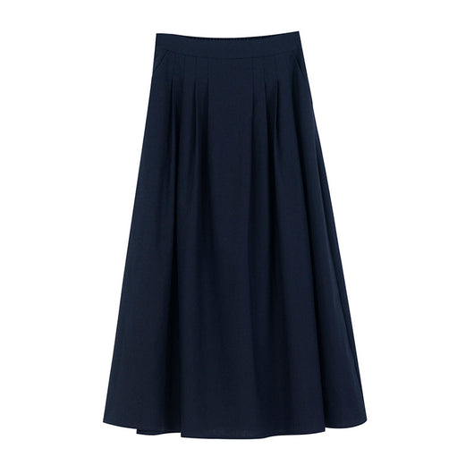 Falda A-línea Corta de Algodón y Lino - Corte Slim - Image 14