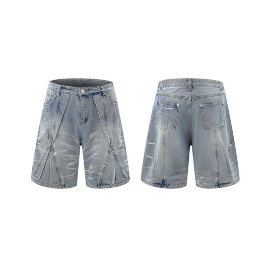 Conjunto de Camisa Vaquera Workwear Desgastada con Estilo Urbano - Image 35