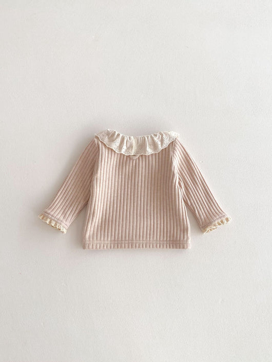 Blusa de Encaje con Cuello Peter Pan para Mujer - Image 41